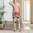 thumbnail image 6 of Haiem Pink Cheetah Art Men's Pajama Pants Ultra Lightweight Pjs Bottoms Sleepwear Bottom Pants With Pocket Drawstring-XX-Large, 6 of 7