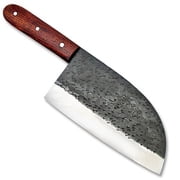 Teuchi Serbian Chefs Knife 1095 Forged High Carbon Steel Coco bola Handle