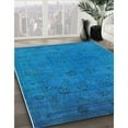 thumbnail image 2 of Ahgly Company Indoor Rectangle Mid-Century Modern Deep SkyBlue Oriental Area Rugs, 7' x 10', 2 of 6