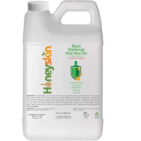 Honeyskin Aloe Vera Hand Purifying Gel - Cleansing and Waterless Wash - 100%