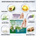 thumbnail image 2 of 18 Pack Moisturizing Foot Mask, Hydrating Foot Masks for Dry Cracked Feet, Moisturizing Socks Dry Skin Moisturizer for Soft and Smooth Touch Feet, Foot Care Spa Gifts for Women Men Mothers Day Gifts, 2 of 2