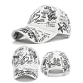 thumbnail image 3 of Rhuody Hat Men And Women Regular Youth Retro Letters Colorful High Street Cap Baseball Cap Handsome Wear White, 3 of 3