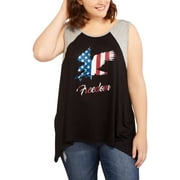 Women's Plus Eagle Graphic Swing Tank