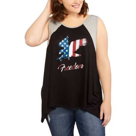 Women's Plus Eagle Graphic Swing Tank