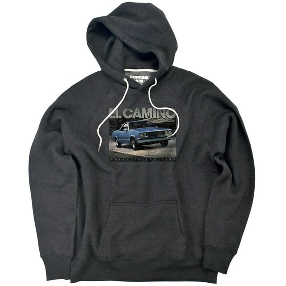 Chevy El Camino Truck 87 Unisex Adult Slim Fit Pull-Over Heather Hoodie, Charcoal, Small