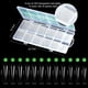 thumbnail image 2 of Parche para uñas postizas ultralargo, 240 unidades, transparente en caja, 2 of 5