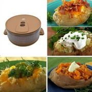 SEELOK Potato Baking Box, Compact Even Heating Microwave Potato Box Raised Base with Handles for Home Kitchen