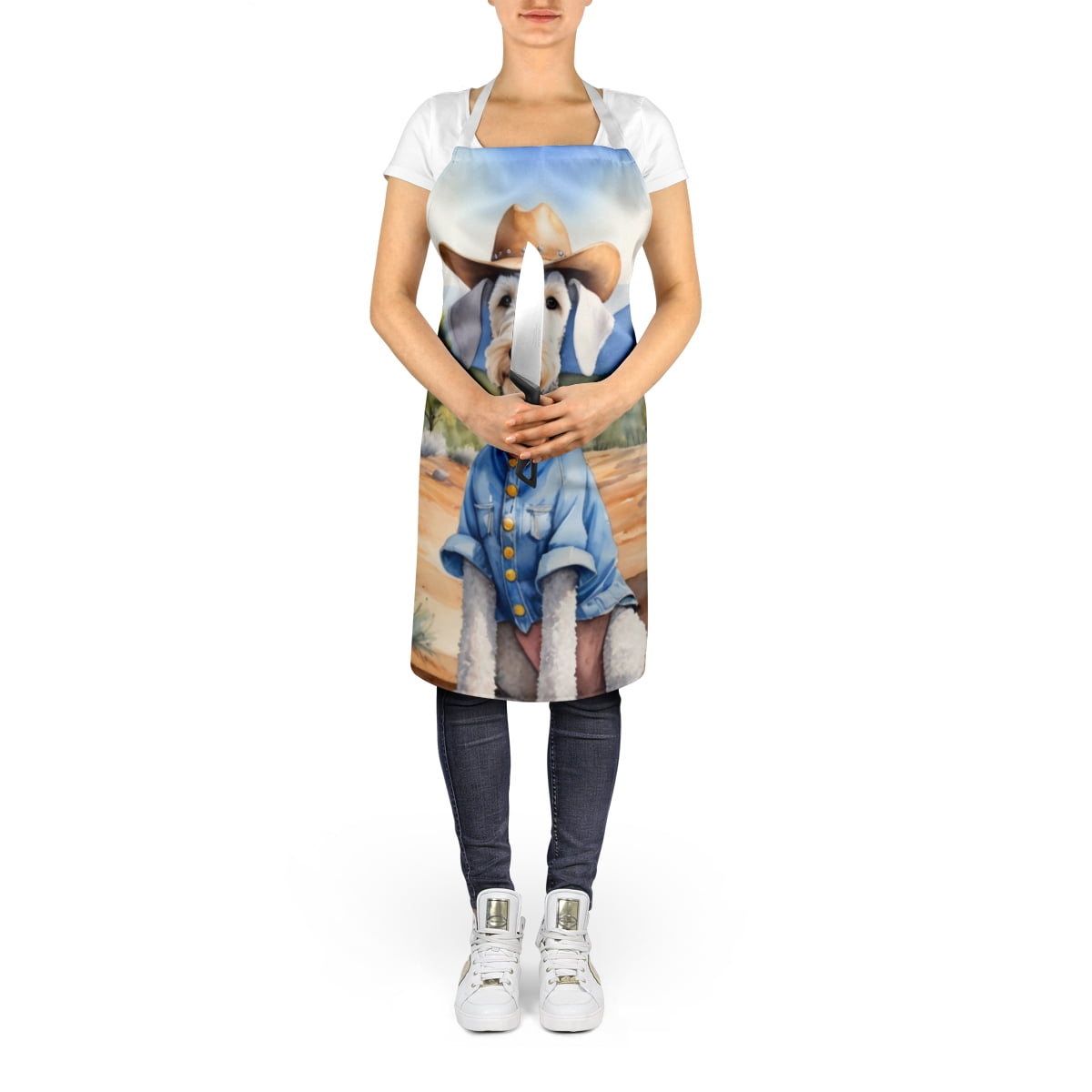 Yorkshire Terrier Yorkie Cowboy Welcome Apron