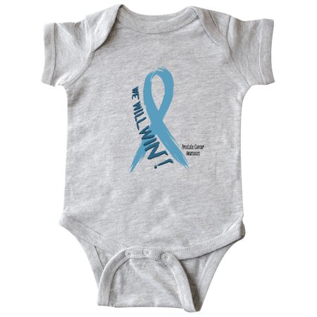 

Inktastic We Will Win Against Prostate Cancer Ribbon Gift Baby Boy or Baby Girl Bodysuit