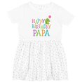 thumbnail image 3 of Inktastic Happy Birthday Papa Girls Toddler Dress, 3 of 5