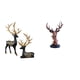 thumbnail image 1 of Escultura De Reno, Alce, Estatua De Resina, Colección De Ciervos, Figura De Animal, Adorno Artesanal, Adorno Decorativo Para Gabinete, Mesa, Boda, Inauguración De La Casa, Mesita De Noche,, 1 of 8