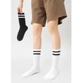 thumbnail image 3 of Jtbuh XLY women's men's selected Athletic round neck socks cotton stripe socks 5/10 pairs, 3 of 3