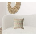 thumbnail image 6 of Black Geometric Pattern Leather Throw Pillow, 6 of 6