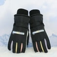 thumbnail image 2 of Adult Insulated Ski Gloves for Winter Sports and Motorcycle Riding Windproof Thermal Size:One Size, 2 of 3