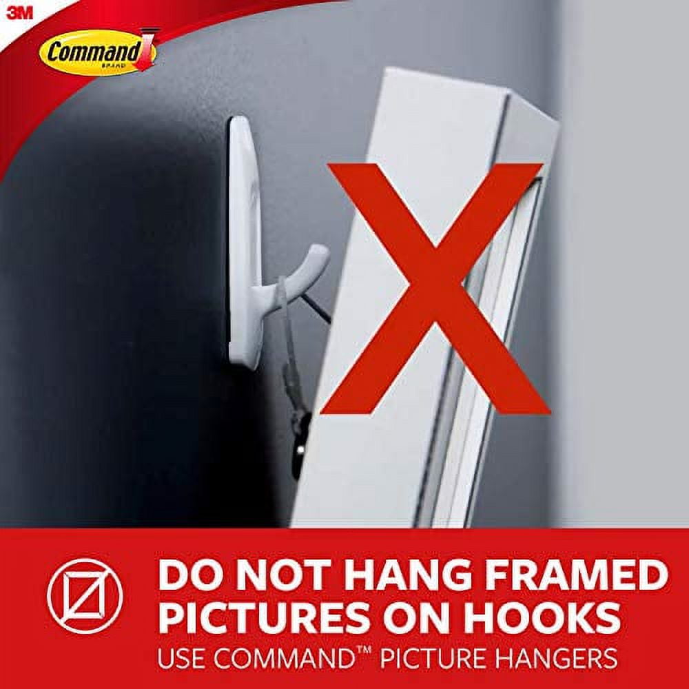Command HOM-18Q-ES Key Hook Rail, Adhesive, Quartz Color, 8 x 2-1/8 x 1-1/2 In. - Quantity 2