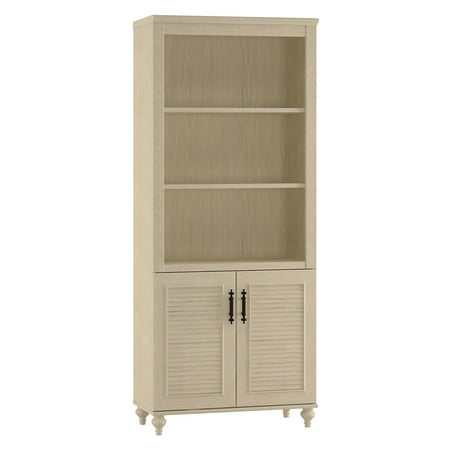 Coastal Bookcase kathy ireland Office by Bush Furniture Volcano Dusk Driftwood Dreams - Bookcase with Doors ()