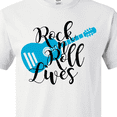 thumbnail image 4 of Inktastic Rock and Roll Lives with Blue Guitar T-Shirt, 4 of 5