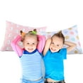 thumbnail image 2 of JISEN 2-Pack Toddler Pillowcases, Microfiber Owl, Fits Pillows 13"x18" or 12"x16", Pink/White, 2 of 7