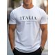 thumbnail image 1 of 1pc Men'S Fashion Novelty T-Shirt, Italy Print, Cotton, Short Sleeve, Crew Neck, Casual Sports Tee, Knitted Fabric, 1 of 6