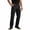 Black, variant on Men's Straight Leg Cargo Pants, Button Front, Elastic Waist, Multi Cargo Pockets, Relaxed Fit