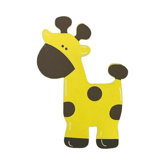Charmed Wooden Animal Ornaments Giraffe for Safari / Jungle Themed, Baby Room Decor, 5 Pieces