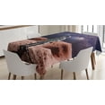 thumbnail image 1 of Ambesonne Nebula Tablecloth Rectangular Table Cover, Spacewalk on Mars Outer, 52"x70", Purple Brown, 1 of 3