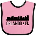 thumbnail image 3 of Inktastic Orlando Florida Skyline City Boys or Girls Baby Bib, 3 of 4