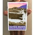 thumbnail image 4 of Aztec Ruins National Monument Travel Poster / Postcard WPA Style Retro, 4 of 4