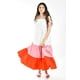 thumbnail image 1 of Vestido de popelina tricolor Roman Fashion /Juvenil, 883 (Rosa - Naranja) naranja G, 1 of 6