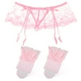 thumbnail image 1 of Guardurnaity Medias clásicas con liguero alto, sexys y fáciles de usar, medias sexis hasta el muslo, ropa interior Prendas para la parte inferior del cuerpo Medias+rosas, 1 of 5