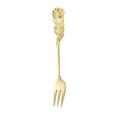 thumbnail image 2 of Juego de tenedor de cuchara de rosa de acero inoxidable navideño - Cucharas para remover café y tenedores para postre - Accesorios de cocina y decoración de vajilla, 2 of 3