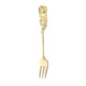 thumbnail image 2 of Juego de tenedor de cuchara de rosa de acero inoxidable navideño - Cucharas para remover café y tenedores para postre - Accesorios de cocina y decoración de vajilla, 2 of 3