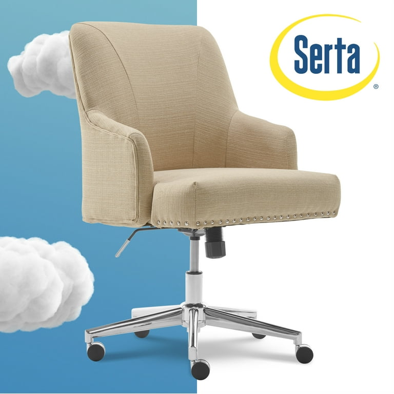 Serta Leighton Home Office Chair Stoneware Beige Walmart