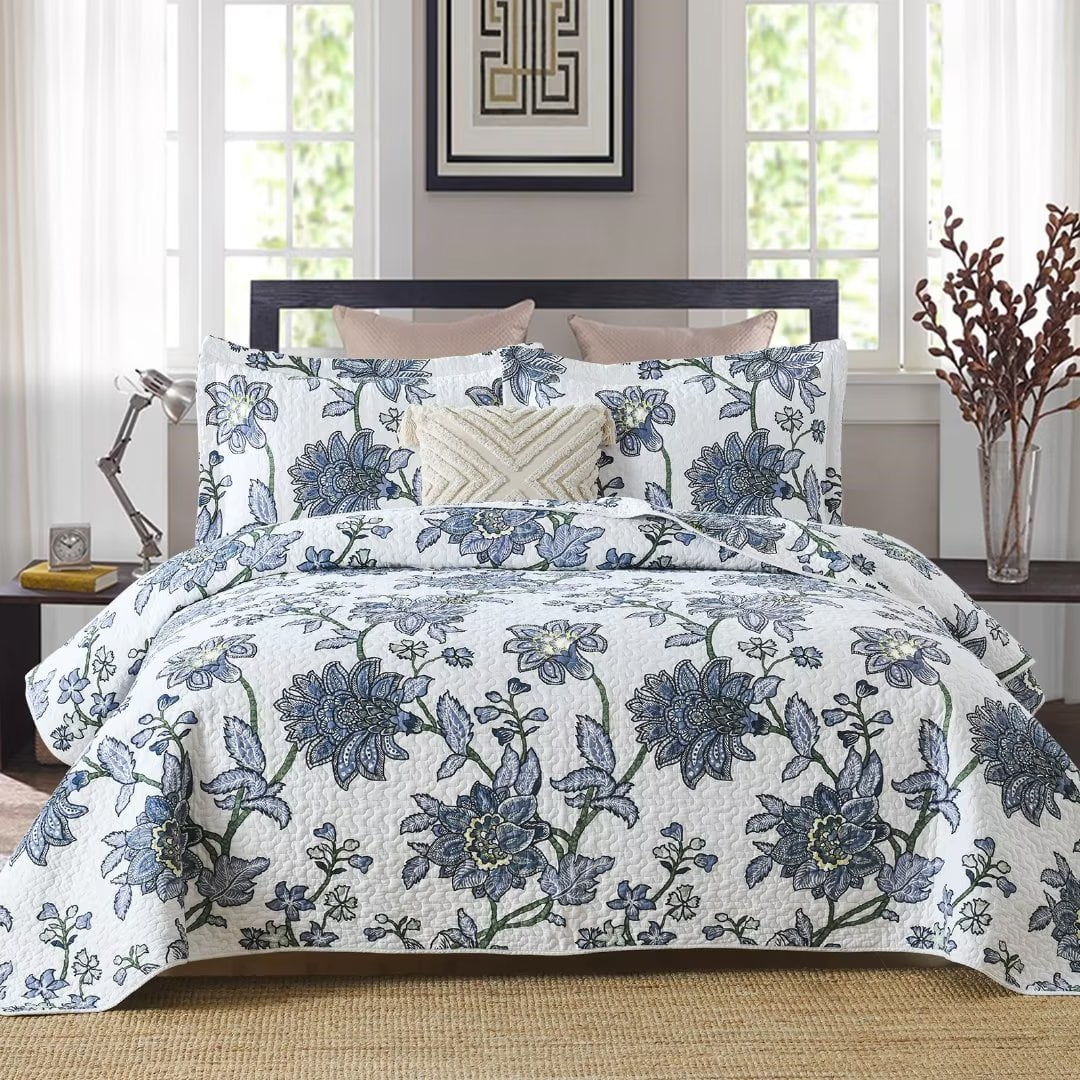 Bedduvit Cotton Quilt Queen Size 3 Piece 100 Cotton Lightweight Soft