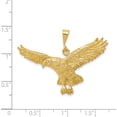 thumbnail image 4 of 14K Yellow Gold Solid Polished Eagle Pendant (30 X 41) Made In United States c2435, 4 of 6