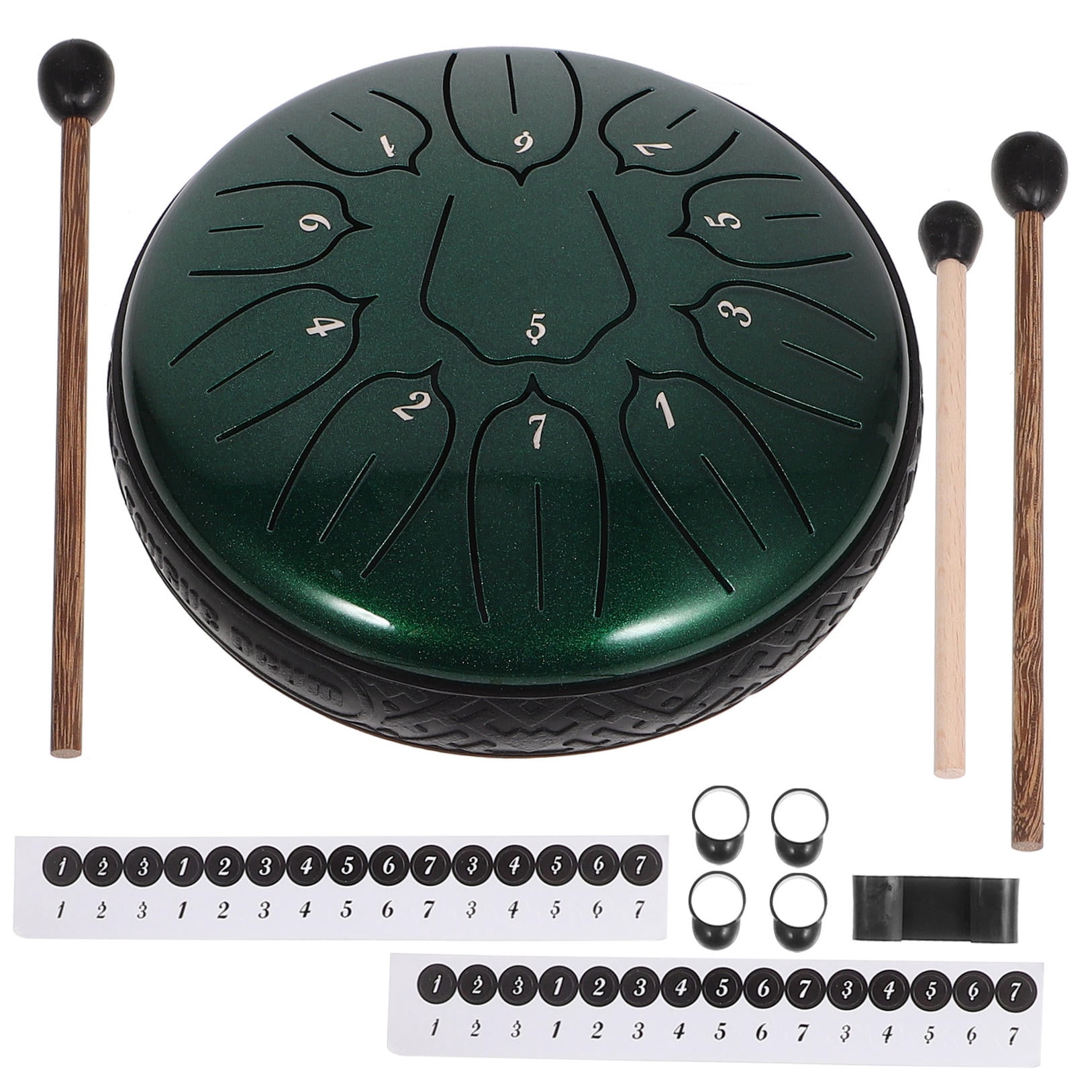 LABSERRON 1 Set Titanium Alloy Hand Drum for Adults to