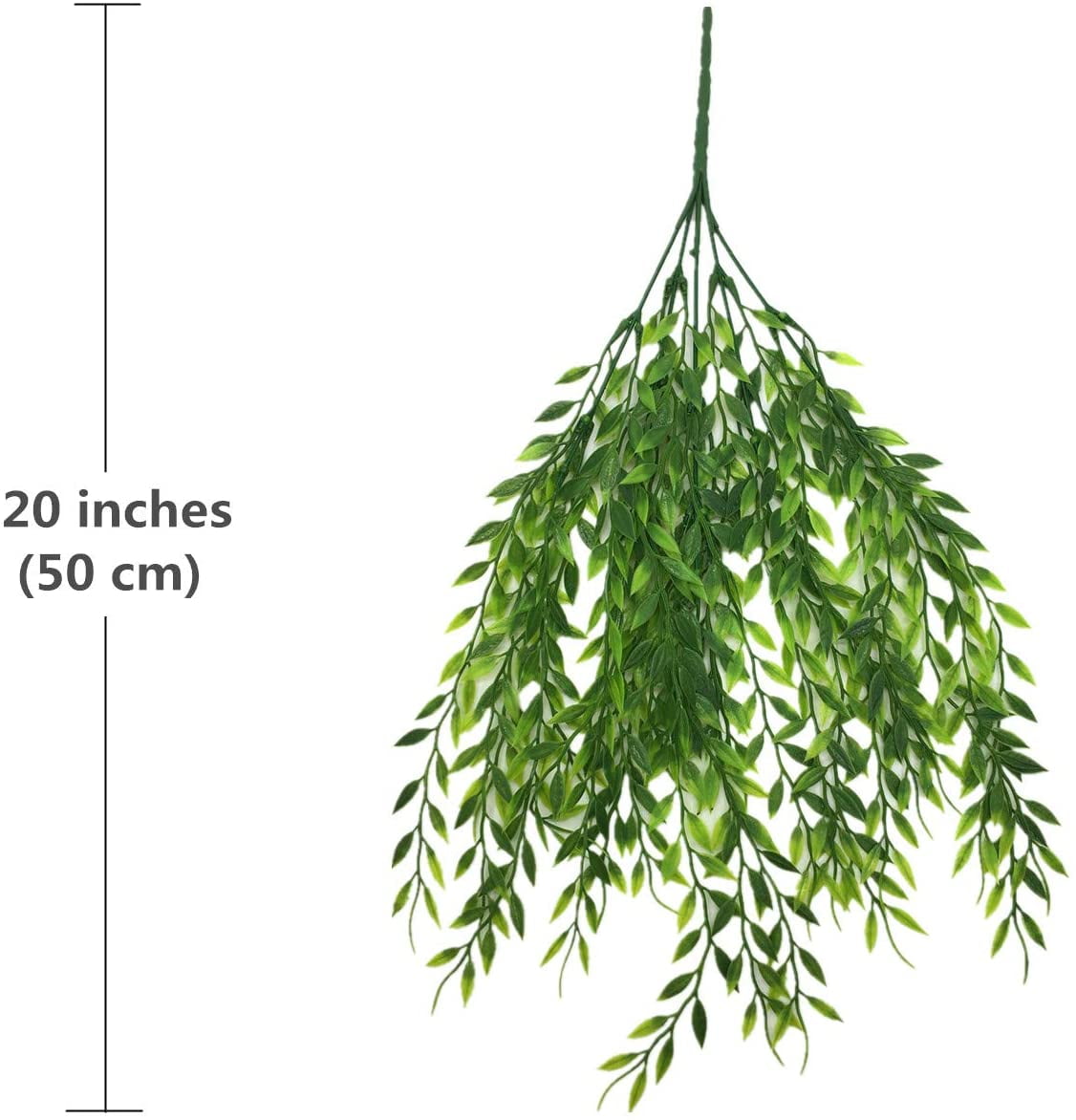 MAMOWEAR Artificial Weeping Willow, Fake Hanging Vine Faux Ivy Plants Greenery Leaves Garland UV Resistant for Home Indoor Outdoor Garden Door Wall Décor