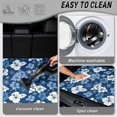 thumbnail image 5 of Yuyamidu Blue Hibiscus Car Trunk Mat, 29 x 39 Inch Universal Fit All Weather Cargo Liner, Non-Slip Rear Trunk Mat, Stain Resistant Machine Washable Auto Interior Accessory, 5 of 7