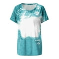 thumbnail image 7 of Inverlee T Shirts Women Crewneck Summer Short Sleeve Tops Plus Size Tie Dye Shirts Soft Work Tunic Blouse Tee Summer Fashion, 7 of 7