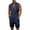 Navy/2 piece sets men, variant on Eryao Big and Tall Two Piece Sets for Men Casual Summer Lace Up Sleeveless Tops and Drawstring Waist Shorts with Pockets Beach Vacation Lounge Suits,Black,S