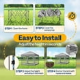 thumbnail image 5 of SPECSTAR 8'x 8' Easy Pop-Up Canopy with Mesh Netting, Instant Outdoor Screened tent with Mosquito Netting, 2 Zipper Doors and Roller Bag for Yard Camping Picnic Party Events, Gray, 5 of 9