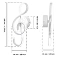 thumbnail image 4 of Lámpara de pared con nota musical LED, luz nocturna en espiral para cabecera (luz blanca) (blanco), 4 of 7