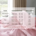 thumbnail image 2 of 3 Pieces Satin Duvet Cover Twin/Twin XL Size, Luxury Silky Like Blush Pink Duvet Cover Bedding Set with Zipper Closure, 1 Duvet Cover + 2 Pillow Cases (No Comforter), 2 of 4