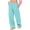 #371-Light Blue, variant on AUNVITO Women's High Waist Wide Leg Pants Elastic Comfort Milk Silk Casual Trousers Loose Fit