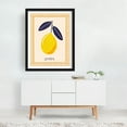 thumbnail image 2 of Summervibes - Limon - Illustration Lemon Fruit Kitchen Decor Botanical Modern Art Mediterranean Black Framed Wall Art Print 5 x 7 inches, 2 of 3