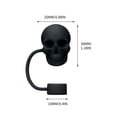 thumbnail image 2 of Funda de Silicona para Popote con Forma de Calavera de Halloween, de Grado Alimenticio, Impermeable y Apta para Lavavajillas, con Diseño de Calavera, Multiusos para Vasos y Botellas, Apta pa, 2 of 5