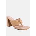 thumbnail image 2 of Phantom Ruched High Heeled Thong Sandals, 2 of 11