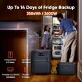 thumbnail image 2 of Jackery HomePower 3600 Plus Portable Power Station with HP3600 Plus Battery Pack , 3600W AC Output, 7168Wh  LFP Solar Generator, Essential Home Backup for Home Use, Emergencies, RV, 2 of 6