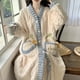 thumbnail image 5 of Fiudx Pijama de Terciopelo, Suave Albornoz de Invierno, Elegante Conjunto de Ropa de Dormir, Ropa de Pareja Acogedora, Uso Informal En Casa, Moda para Hombre y Mujer, Manga Larga Comoda., 5 of 7