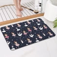 thumbnail image 4 of Dark Blue Ballerina Princess Pattern Bathroom Rugs Mat,Non Slip Microfiber Bathroom Rug,Rubber Backing,Soft Bathroom Mats for Bathroom Floor,Tub and Shower,17x27in(43x68cm), 4 of 5